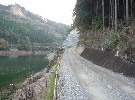 津風呂ダム周辺道路工事